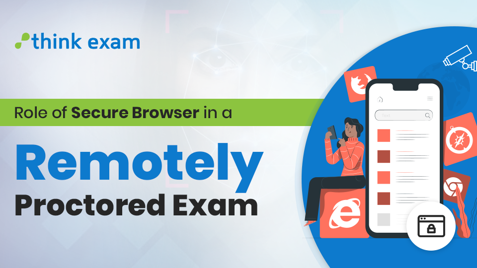 Role of secure browser in remote proctor